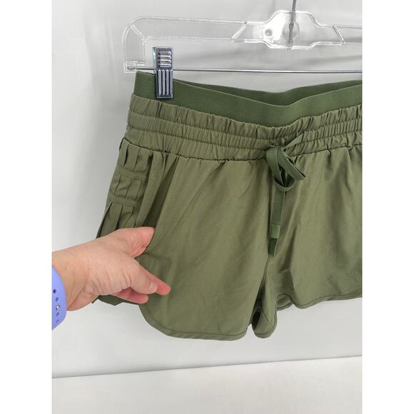 JoyLab Olive Green Running Shorts Lined Briefs Pockets Elastic Waist NEW Small - Picture 2 of 9